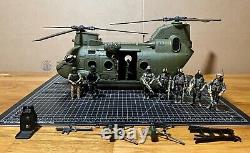1/18 Custom CH-47 Chinook Helicopter & Crew BBI, True Heros, GI Joe, Elite Force
