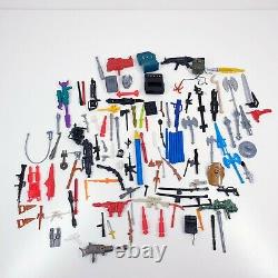 100+ vintage action figure weapons bundle 1980s 1990s HE MAN GI JOE