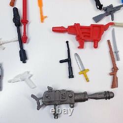 100+ vintage action figure weapons bundle 1980s 1990s HE MAN GI JOE