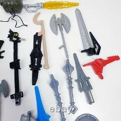 100+ vintage action figure weapons bundle 1980s 1990s HE MAN GI JOE