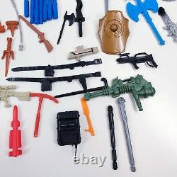 100+ vintage action figure weapons bundle 1980s 1990s HE MAN GI JOE