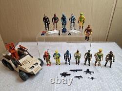 13 x Vintage Action Force Figures 1x Car Bundle Job Lot GI Joe 1980s See Pics