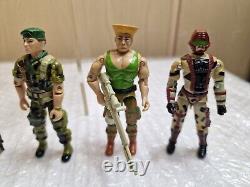 13 x Vintage Action Force Figures 1x Car Bundle Job Lot GI Joe 1980s See Pics