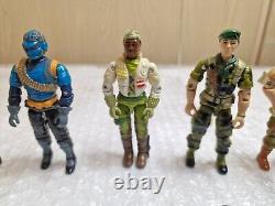 13 x Vintage Action Force Figures 1x Car Bundle Job Lot GI Joe 1980s See Pics