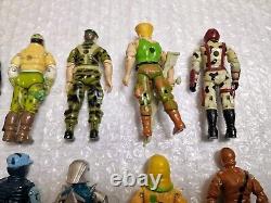 13 x Vintage Action Force Figures 1x Car Bundle Job Lot GI Joe 1980s See Pics