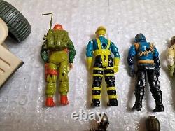 13 x Vintage Action Force Figures 1x Car Bundle Job Lot GI Joe 1980s See Pics