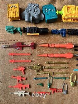 166 VINTAGE GI JOE HASBRO 1980 90s WEAPONS ACCESSORIES MACHINE GUNS MISSILES ETC