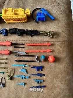 166 VINTAGE GI JOE HASBRO 1980 90s WEAPONS ACCESSORIES MACHINE GUNS MISSILES ETC