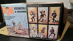 1960s GI Joe BOXED Irwin Motorcycle and Sidecar