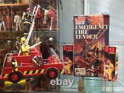 1964 GI JOE // 1960s Palitoy Action Man Fire Tender Vehicle & 40th Firefighters