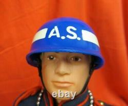 1964 Vintage Gi Joe Joezeta Genuine 1967 Air Security A. S. Blue Helmet