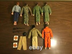 1970 Vintage Hasbro Adventure Team Gi Joe Lot Of 6 With Accessories