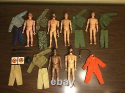 1970 Vintage Hasbro Adventure Team Gi Joe Lot Of 6 With Accessories