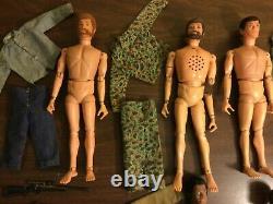 1970 Vintage Hasbro Adventure Team Gi Joe Lot Of 6 With Accessories