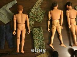 1970 Vintage Hasbro Adventure Team Gi Joe Lot Of 6 With Accessories