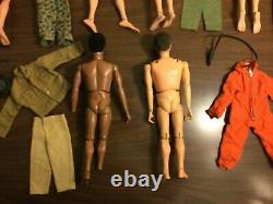 1970 Vintage Hasbro Adventure Team Gi Joe Lot Of 6 With Accessories