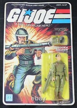 1982 GI Joe Zap Bazooka Soldier STRAIGHT ARM 11-Back Action Figure MOC Vintage