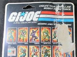 1982 GI Joe Zap Bazooka Soldier STRAIGHT ARM 11-Back Action Figure MOC Vintage