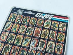 1983 Hasbro Gi Joe First Sergeant Duke V1 Peach Card Mosc + Acrylic Case