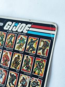 1983 Hasbro Gi Joe First Sergeant Duke V1 Peach Card Mosc + Acrylic Case