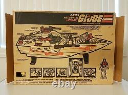 1985 GI Joe Cobra Moray Hydrofoil Boat withBox Sticker sheet Almost Complete