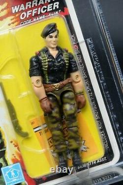 1985 Hasbro GI Joe Series 4 Flint 34 Back AFA 80 C80 B85 F85 MOC