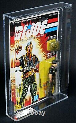 1985 Hasbro GI Joe Series 4 Flint 34 Back AFA 80 C80 B85 F85 MOC