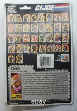 1986 GI Joe Zandar Figure MOC New Sealed Hasbro Zartan's Brother R218