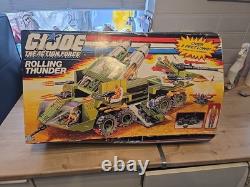 1988 G. I. JOE / Action Force Rolling Thunder Near Complete W Box And Instr