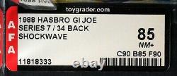 1988 Hasbro GI Joe Series 7 Shockwave AFA 85 C90 B85 F90 MOC