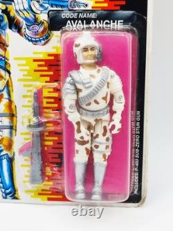 1989 Hasbro Gi Joe Action Force Card Avalanche Mosc Factory Sealed