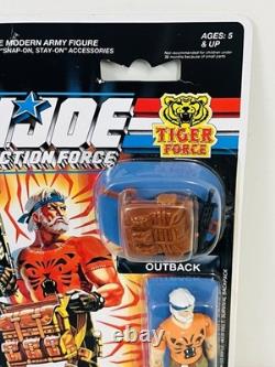 1990 Hasbro Uk Action Force G. I. Joe Tiger Force Carded Action Figure Outback