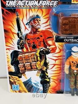 1990 Hasbro Uk Action Force G. I. Joe Tiger Force Carded Action Figure Outback