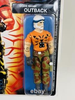 1990 Hasbro Uk Action Force G. I. Joe Tiger Force Carded Action Figure Outback