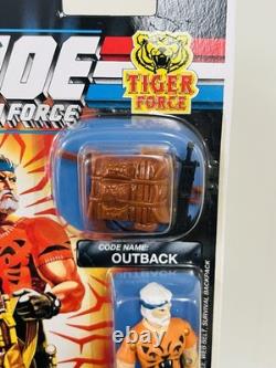 1990 Hasbro Uk Action Force G. I. Joe Tiger Force Carded Action Figure Outback