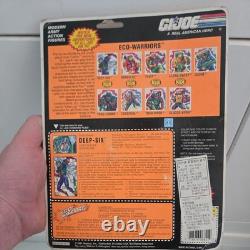 1991 Hasbro GI Joe Eco Warriors Deep Six Figure & Dolphin Carded MOC Korean
