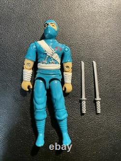 1992 GI JOE COBRA NINJA VIPER Mail Away eyepatch tight joints with swords