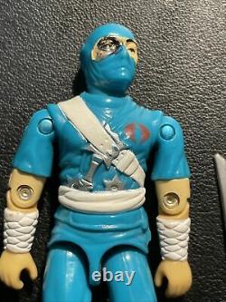 1992 GI JOE COBRA NINJA VIPER Mail Away eyepatch tight joints with swords