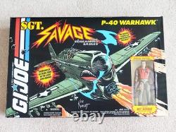 1994 Hasbro Gi Joe Sgt Savage P-40 Warhawk Plane Misb Factory Sealed & Rare