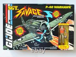 1994 Hasbro Gi Joe Sgt Savage P-40 Warhawk Plane Misb Factory Sealed & Rare