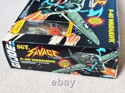 1994 Hasbro Gi Joe Sgt Savage P-40 Warhawk Plane Misb Factory Sealed & Rare