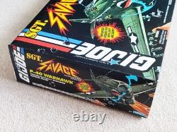 1994 Hasbro Gi Joe Sgt Savage P-40 Warhawk Plane Misb Factory Sealed & Rare