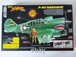 1994 Hasbro Gi Joe Sgt Savage P-40 Warhawk Plane Misb Factory Sealed & Rare