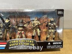 2008 Hasbro GI JOE COBRA DESERT ASSAULT SQUAD Set 1 7 Figure Pack MIB/NEW