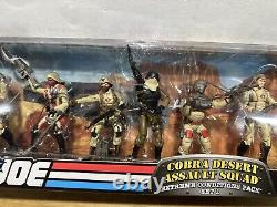 2008 Hasbro GI JOE COBRA DESERT ASSAULT SQUAD Set 1 7 Figure Pack MIB/NEW