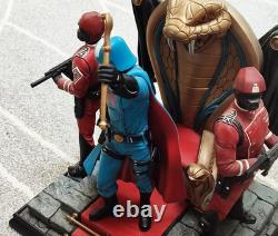 2011 Sideshow Collectibles Ltd Edt Statue Gi Joe Cobra Commander Diorama 145/500
