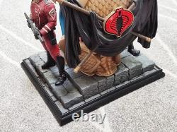 2011 Sideshow Collectibles Ltd Edt Statue Gi Joe Cobra Commander Diorama 145/500