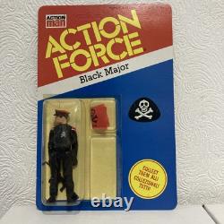 ACTION FORCE G I JOE Vintage Man Palitoy Enemy Black Major Figure MOC rare