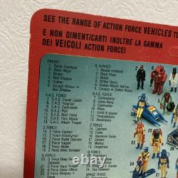 ACTION FORCE G I JOE Vintage Man Palitoy Enemy Black Major Figure MOC rare