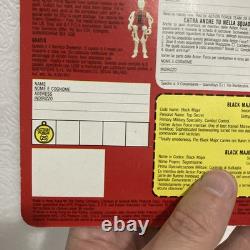 ACTION FORCE G I JOE Vintage Man Palitoy Enemy Black Major Figure MOC rare